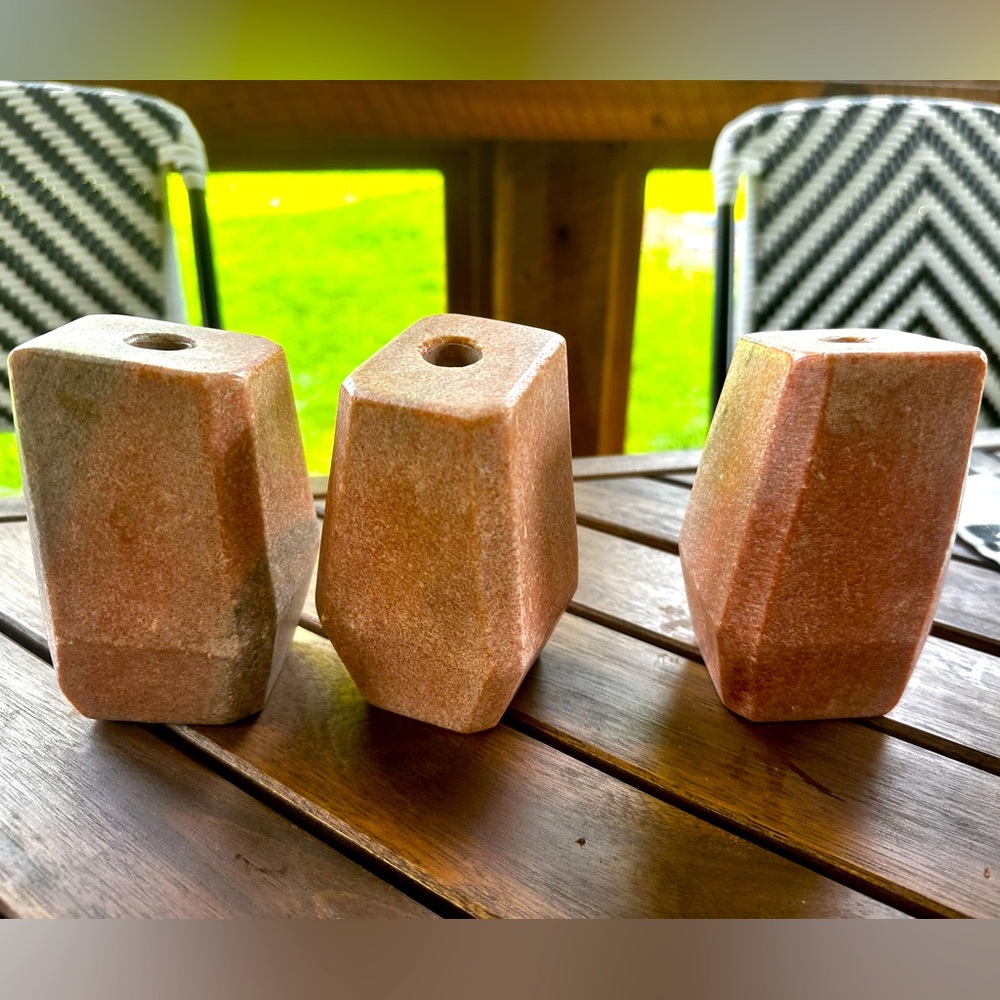 Anthropologie taper candlesticks